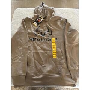Realtree Original Camo Logo Hoodie Pullover Brown Medium New With Tags